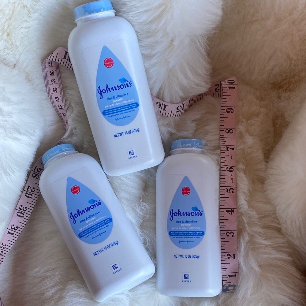 3 15 oz. Johnson's Baby Powder aloe & vitamin E